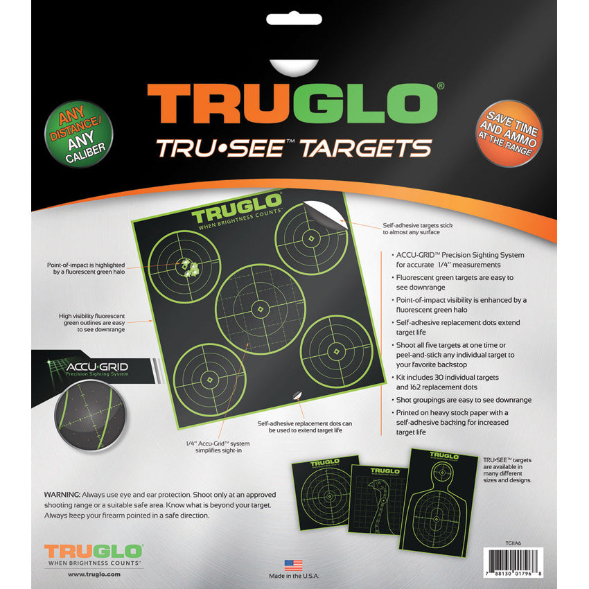 Tru-See 5 Bullseye Target 6pk - TG11A6