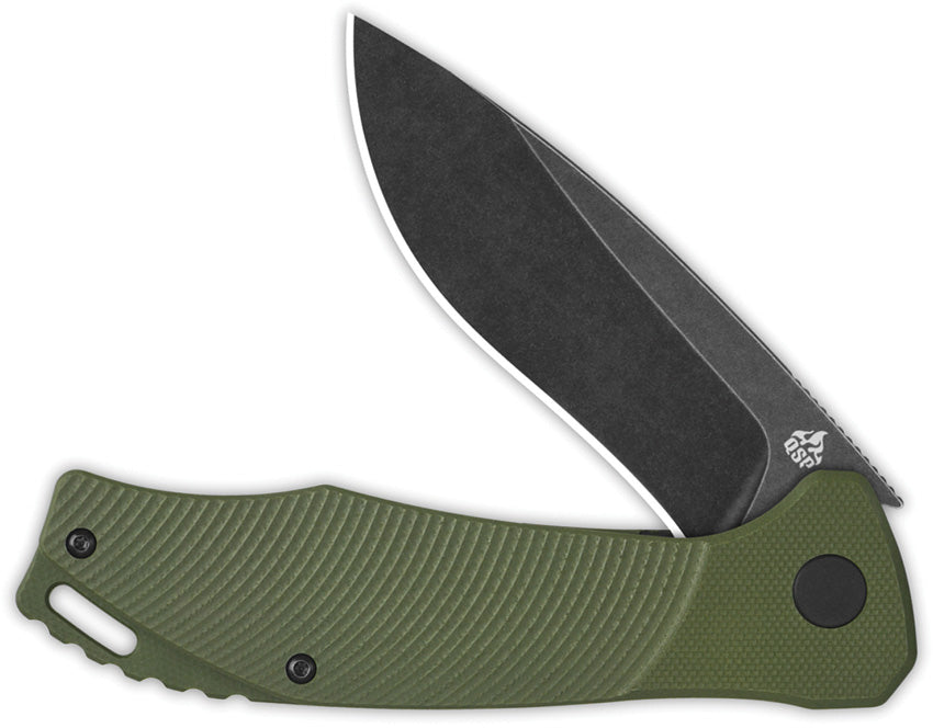 Raven Linerlock Green G10 - QS122B2