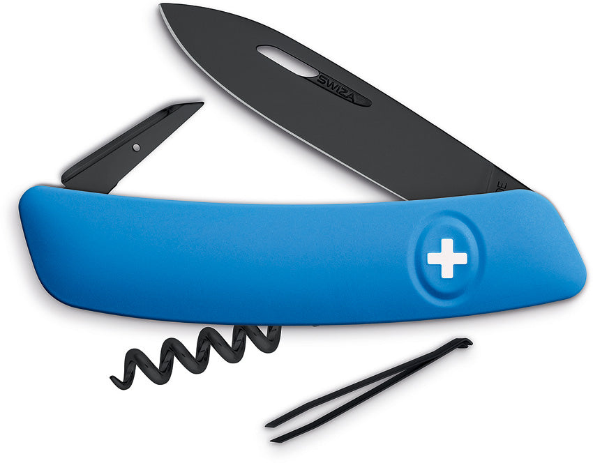 D01 Swiss Pocket Knife Blue - SZA131030