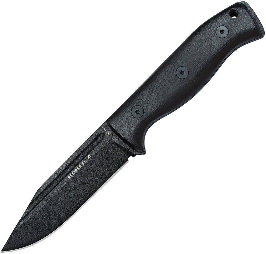 Semper Fi 4 Fixed Blade Black - NIE131N