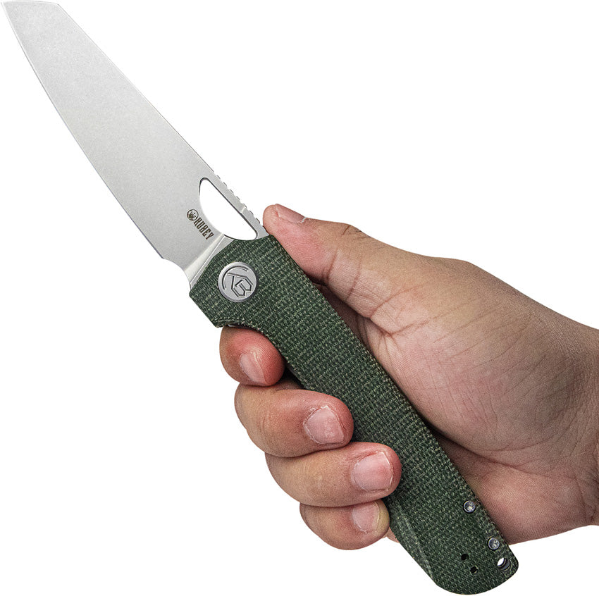 Elang Linerlock Green Micarta - KUB365E