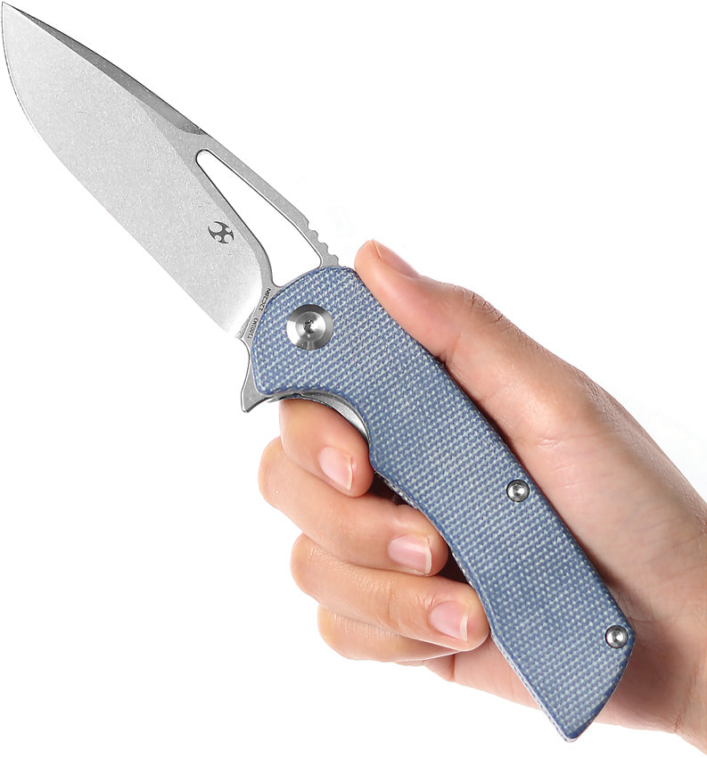 Kryo Framelock Blue Micarta - KT1001M3