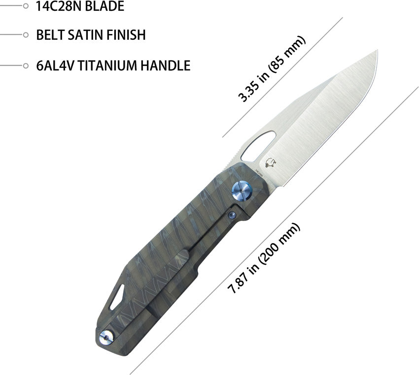 Verijero Framelock Ti Flame - KUB340C