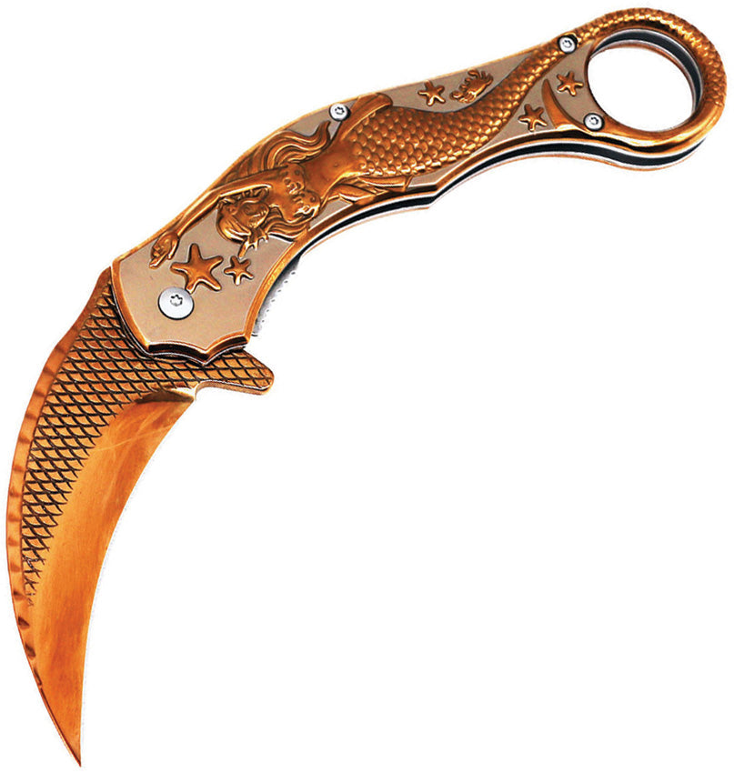 Mermaid Karambit Linerlock Ros - EE10A120RG