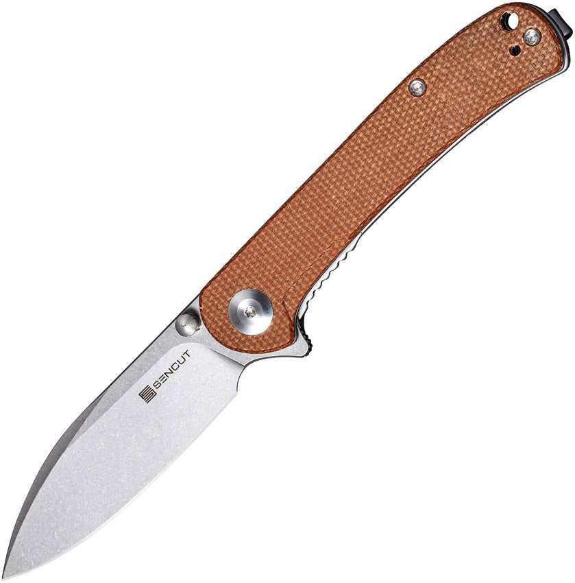 Scepter Linerlock Brn Micarta - SA03D