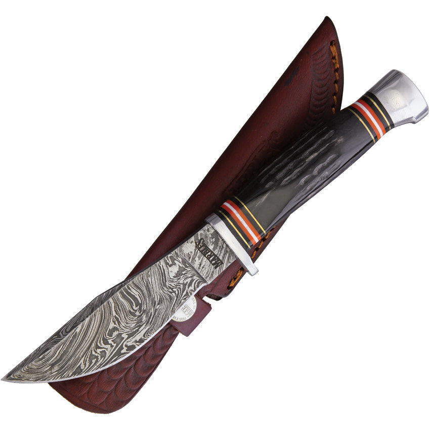 Fixed Blade Horn Damascus - MR460