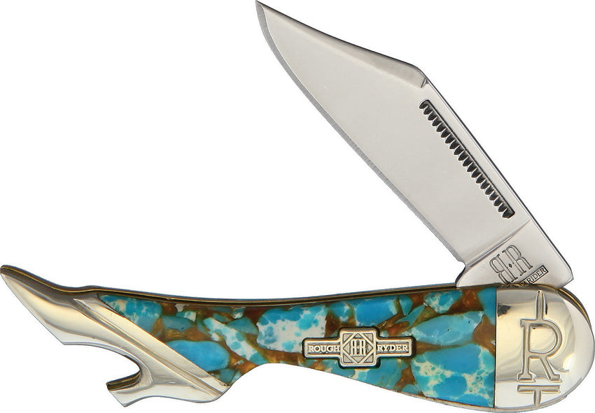Leg Knife Amber Turquoise - RR2002