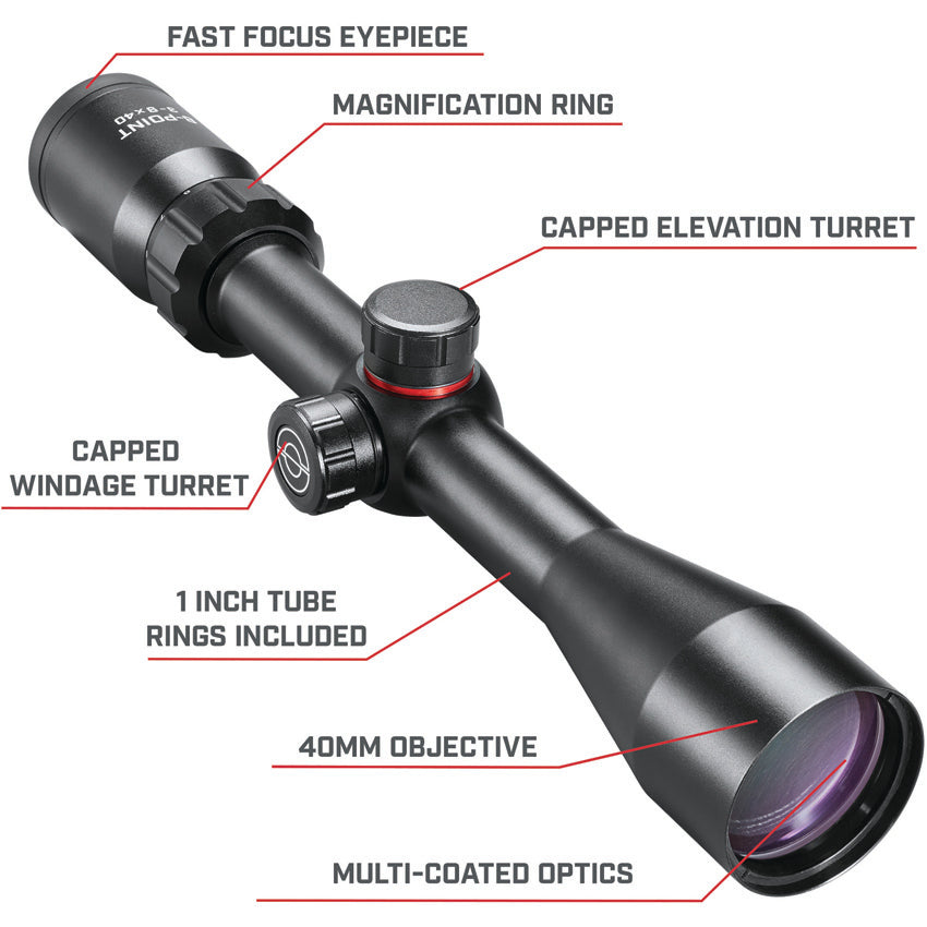 8 Point 3-9x40mm Scope - SIM8P3940