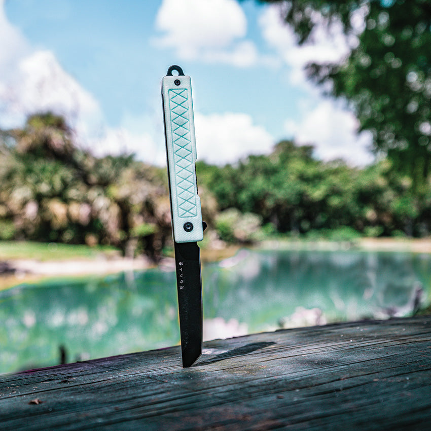 Pocket Samurai Linerlock Jade - STAT119NAT