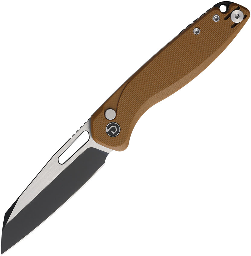 Warhawk Button Lock Tan G10 - TD020BR