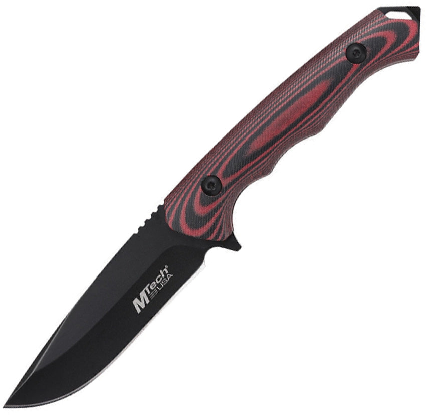Fixed Blade Red Micarta - MTFIX006BN