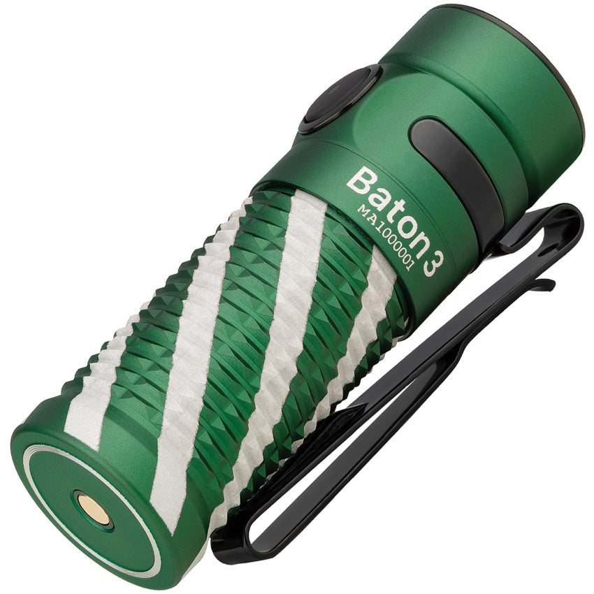 Baton 3 Flashlight Green - OLTBATON3CMGN