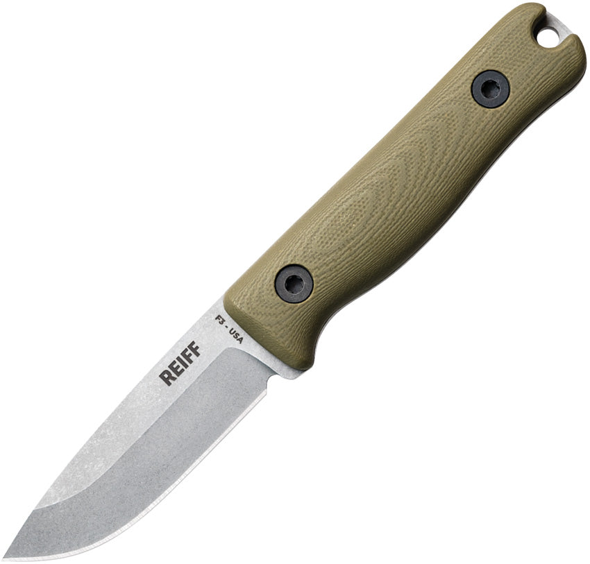F3 EDC Fixed Blade OD G10 Ltr - REKF3MCODGL
