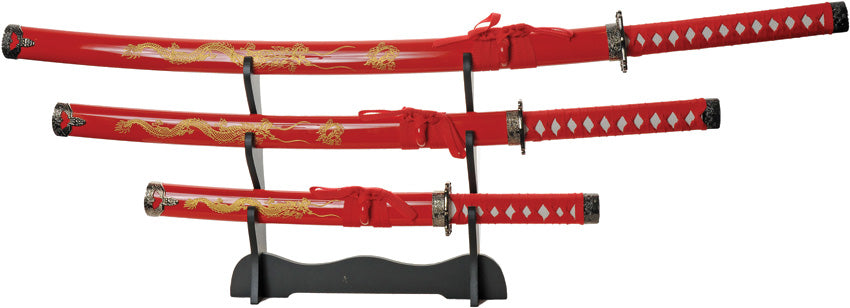Gold Dragon Samurai Set Red - CN927029RD