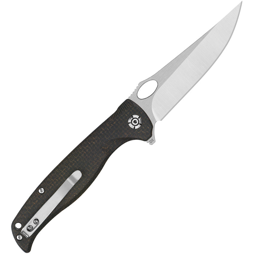 Gavial Linerlock Brown Micarta - QS126D1