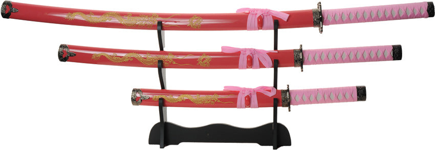 Gold Dragon Samurai Set Pink - CN927029PK