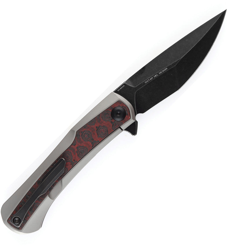 Kratos Framelock Red/Blk CF - K1024A9