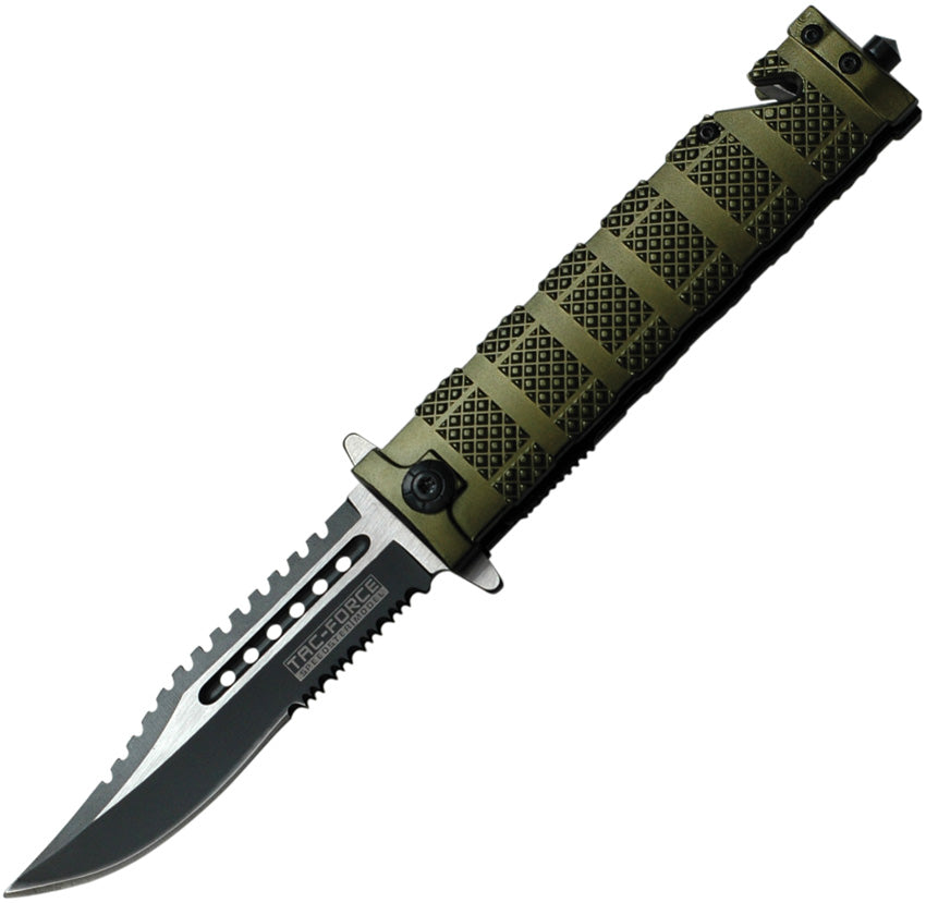 Knurled Rescue Linerlock A/O - TF710GN