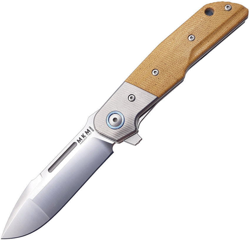 Clap Linerlock Natural Micarta - MKML0111