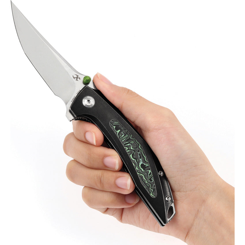 Baku Linerlock Blk/Grn CF - K1056A7