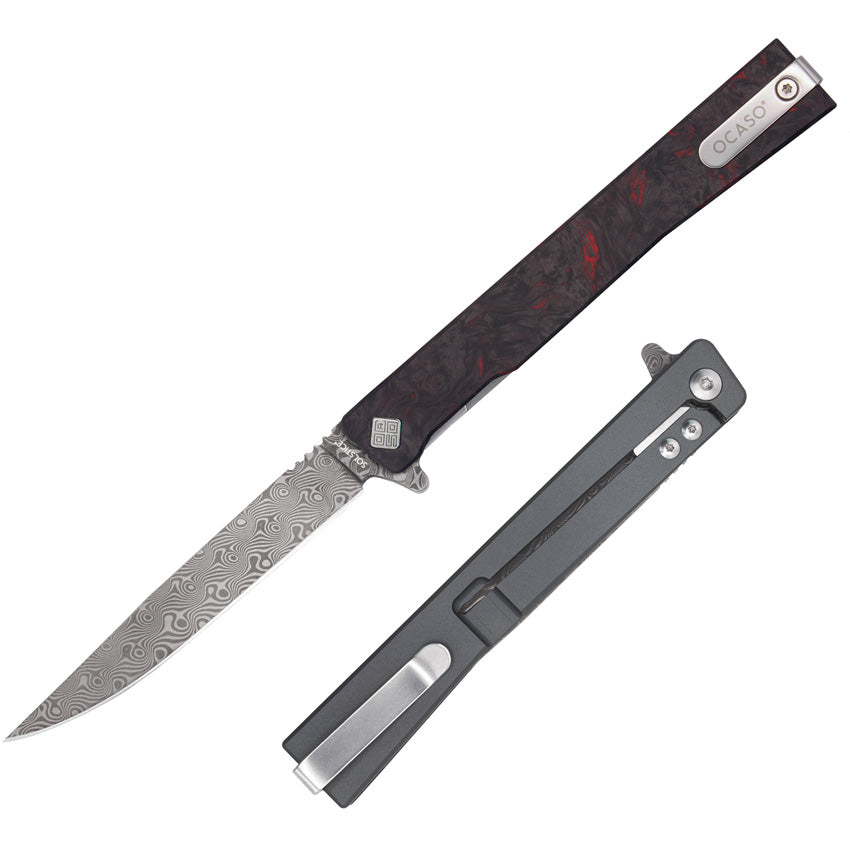 Solstice Framelock Damascus - OCA10IFR