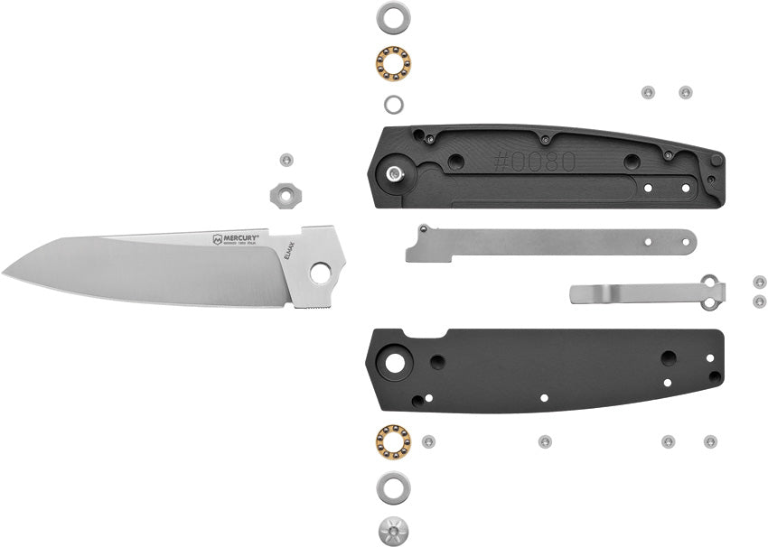 Logan Mini Linerlock Satin - MER9LGMSTALBK