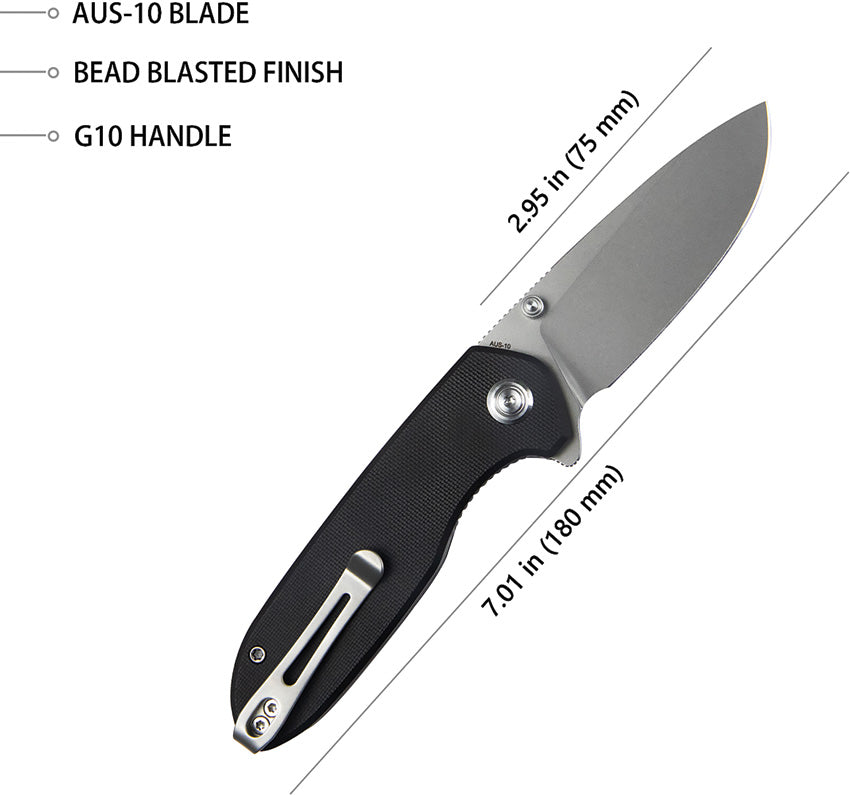 Belus EDC Linerlock Black - KUB342A