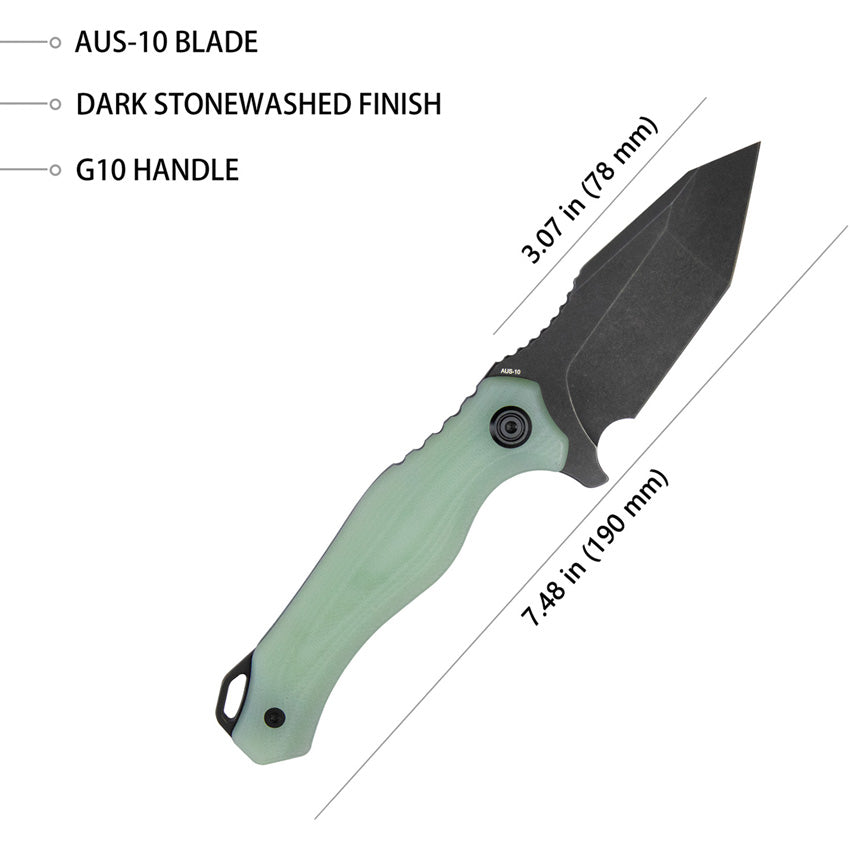 Golf EDC Fixed Blade Jade - KUB230D