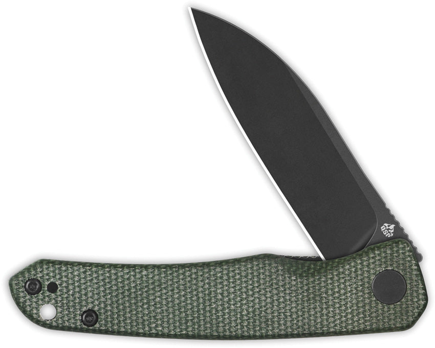 Otter Linerlock Green Micarta - QS140E2