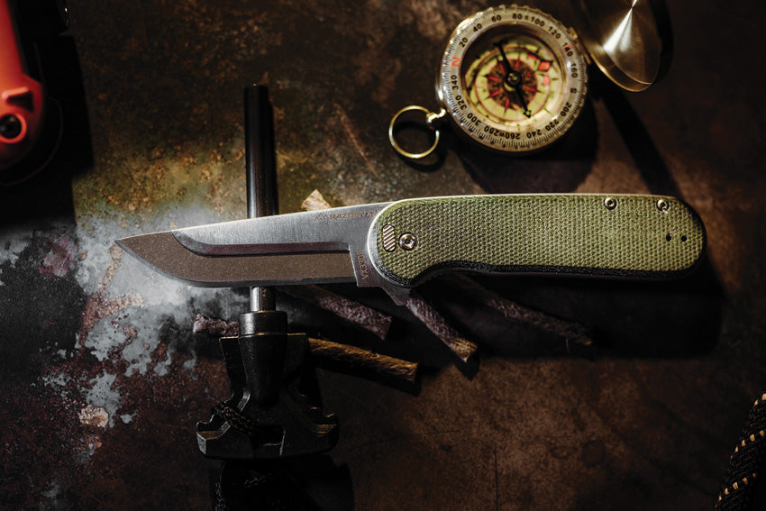 Razor VX3 Linerlock A/O Green - OEVX330B