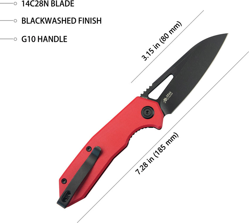Vagrant Linerlock Black Red - KUB291K