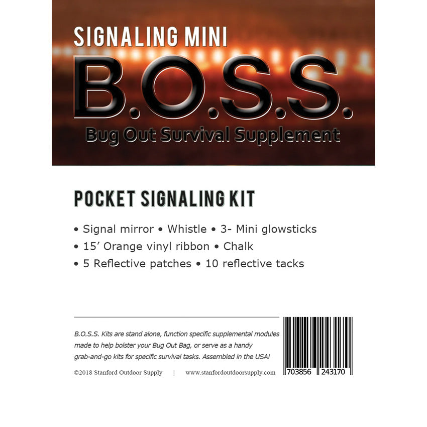 B.O.S.S. Pocket Signaling Kit - SOSMSG