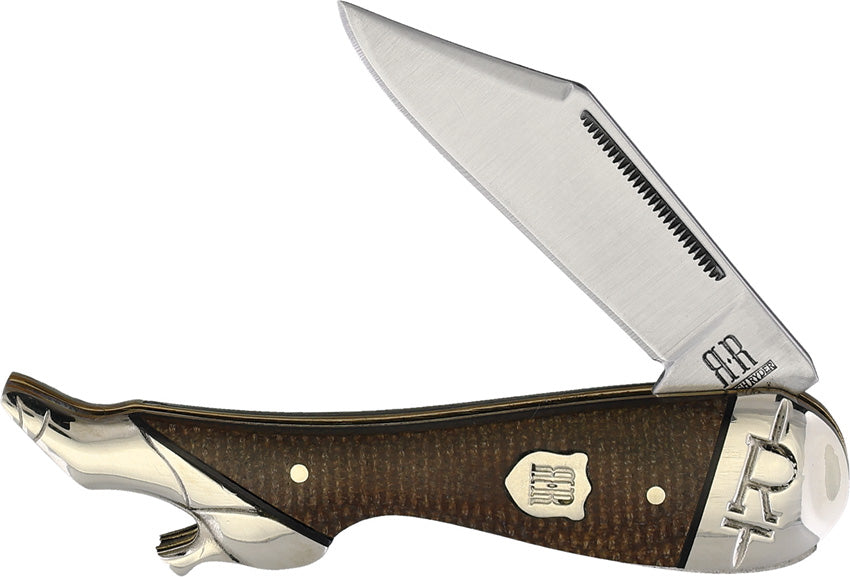 Leg Knife Brown Burlap - RR2335