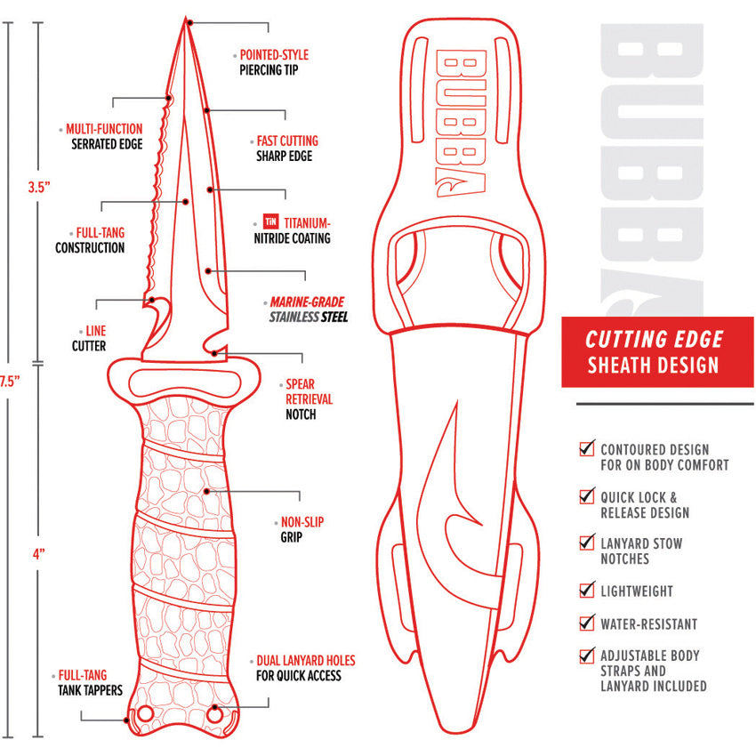 Pointed Dive Knife - BUB1107806