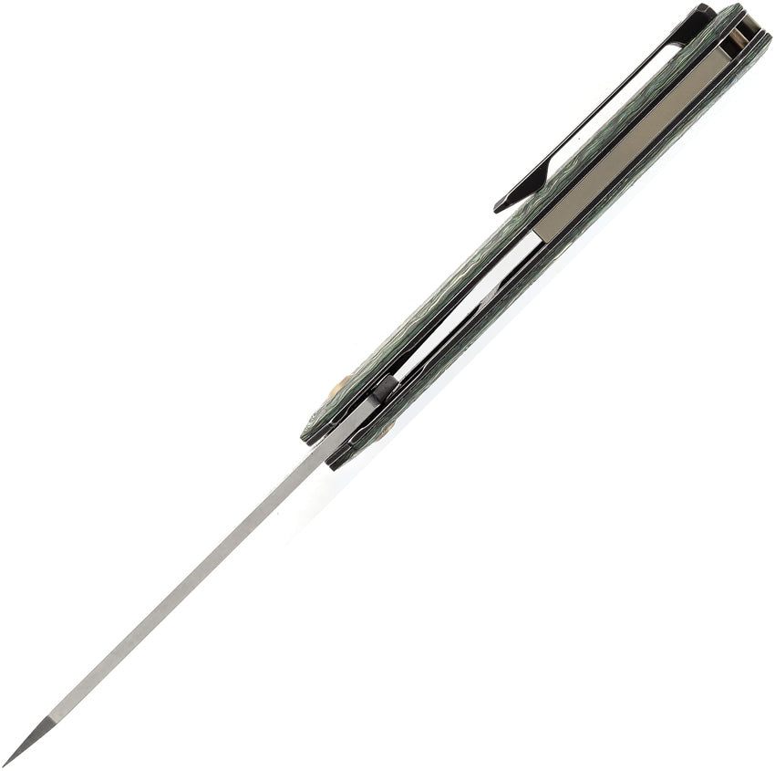 Integra Framelock Grn/Yel CF - K1042B3