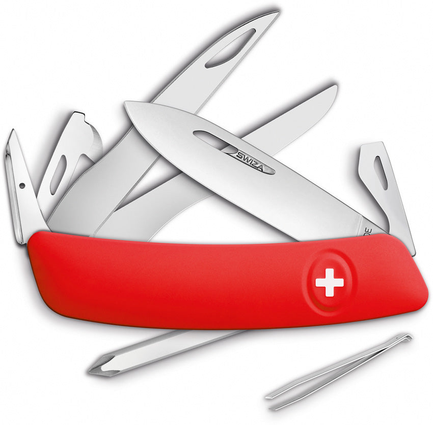 D08 Swiss Pocket Knife Red - SZA1201000