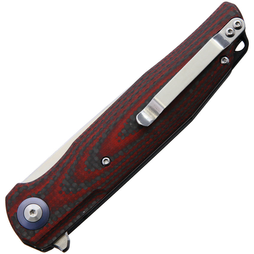 Ascot Linerlock Red G10/CF - BTKG19F