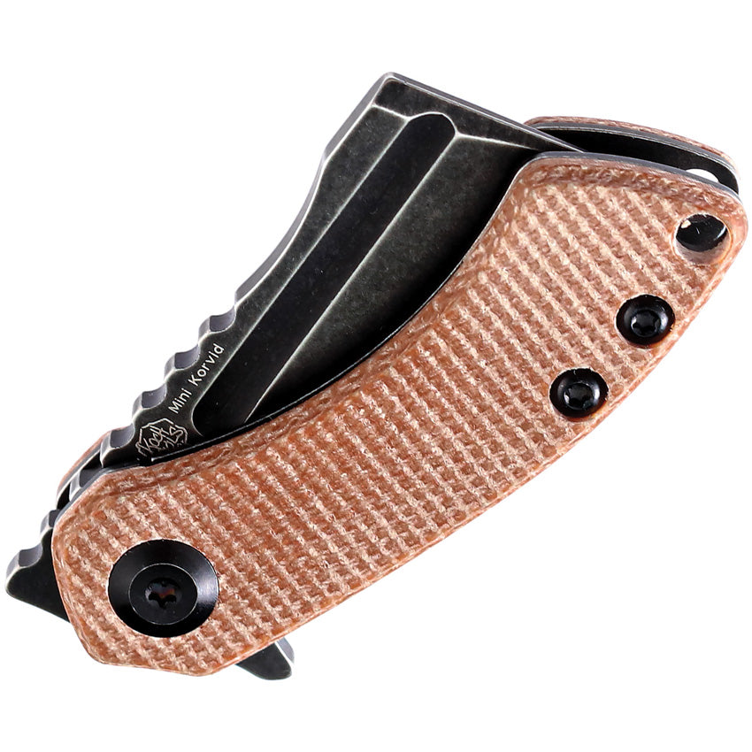 Mini Korvid Linerlock Micarta - KT3030A5