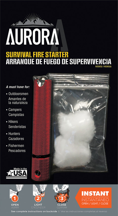 Survival Fire Starter Red - AFS190737