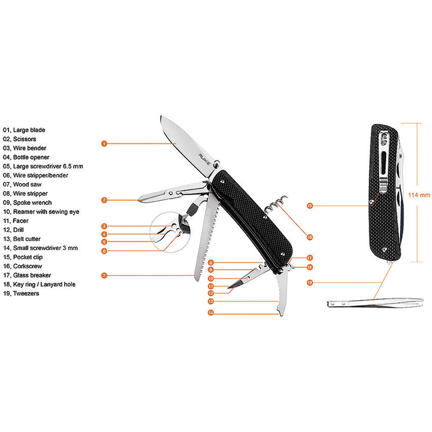 L42 Large Multifunction Knife - RKEL42B