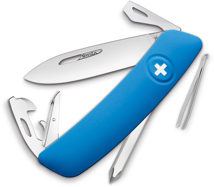 D04 Swiss Pocket Knife Blue - SZA4030