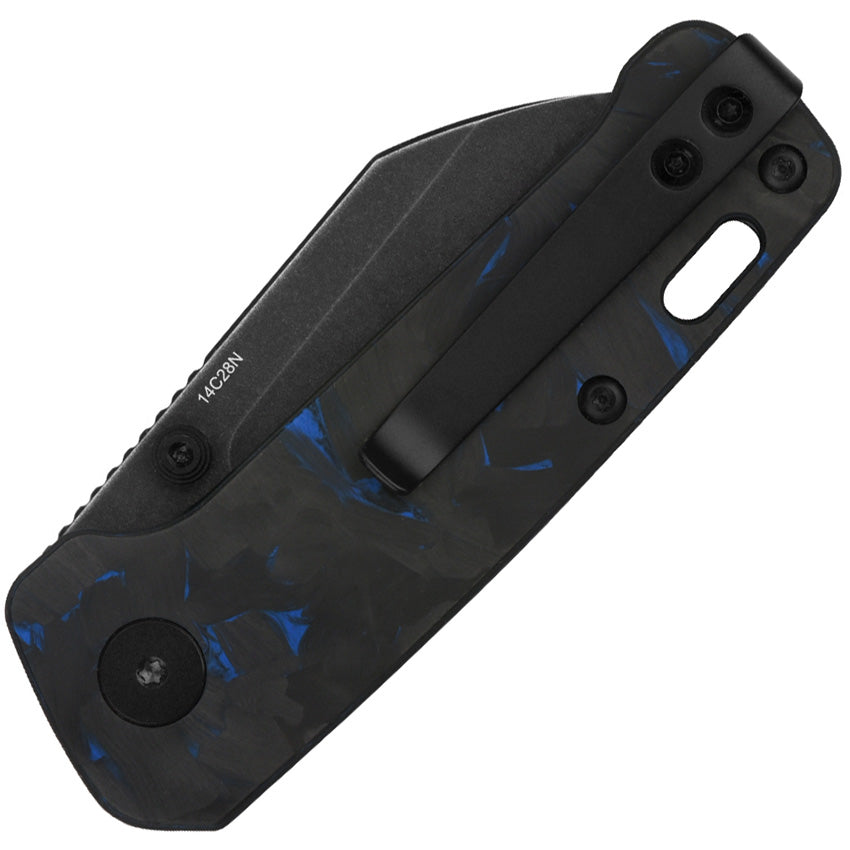 Mini Penguin Linerlock Blue CF - QS130XSD2