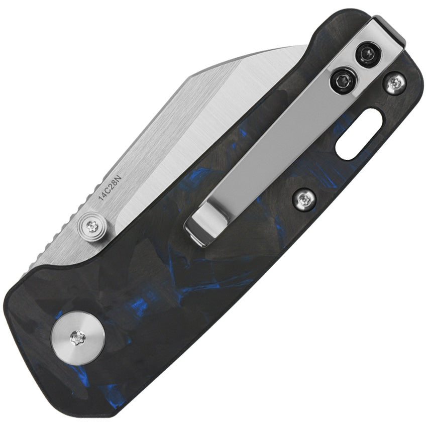 Mini Penguin Linerlock Blue CF - QS130XSD1