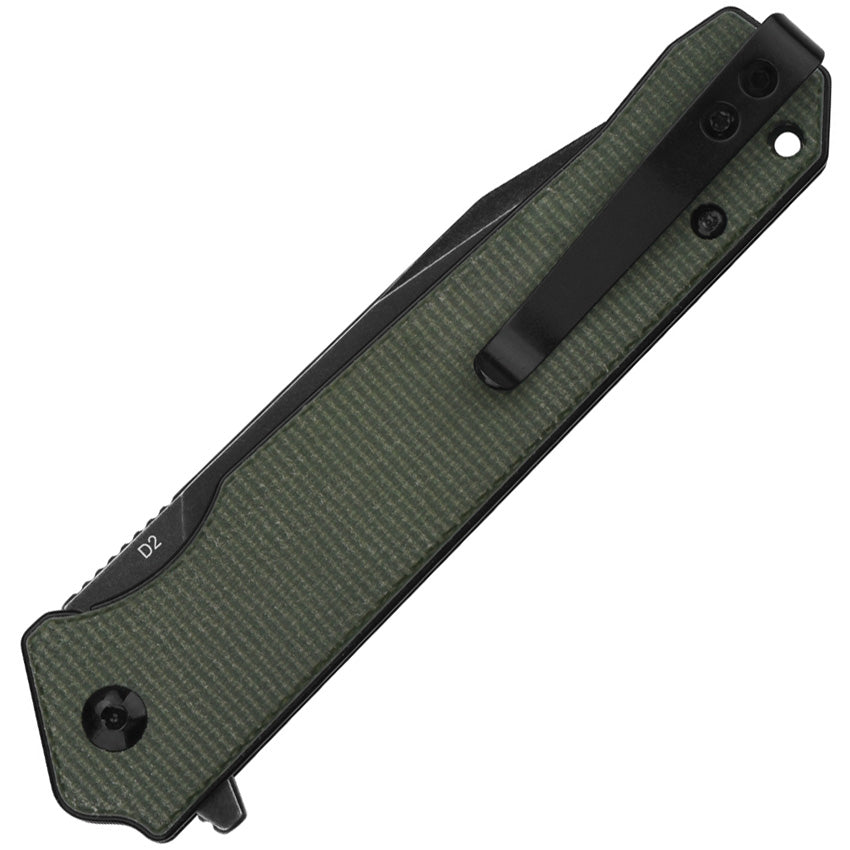 Mamba Linerlock Micarta Green - QS111I2