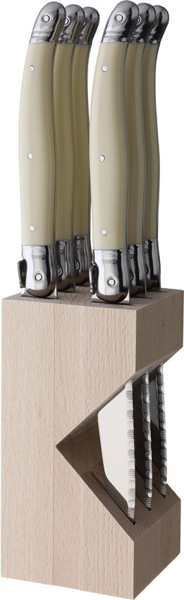 Laguiole Steak Knife Set White - VER706IBBP