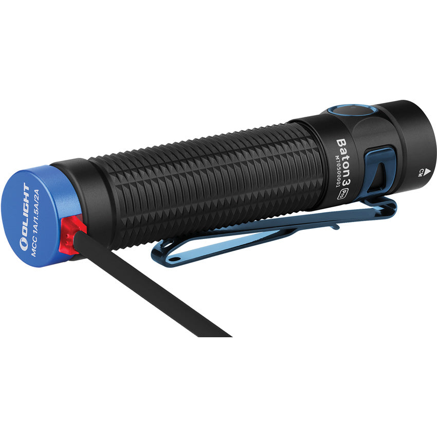 Baton 3 Pro Flashlight Black - OLTBTN3PROBKCW