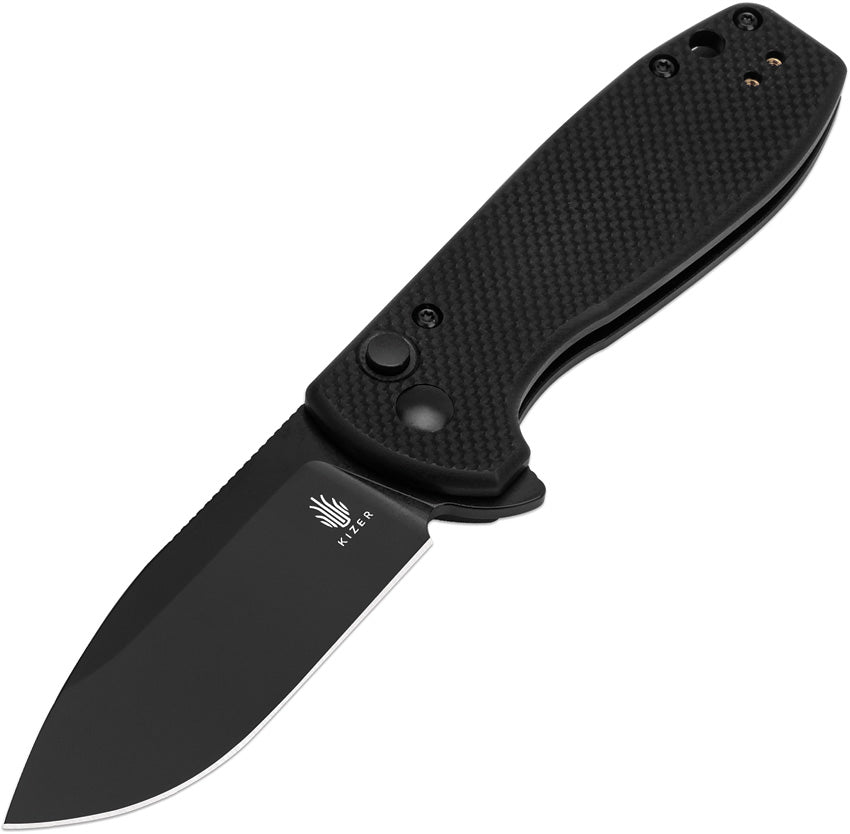 Amicus Button Lock Black G10 - KIL3002A1