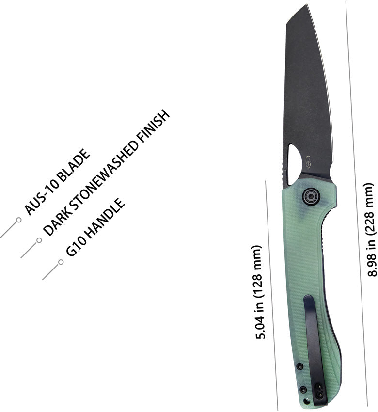 Elang Linerlock Jade Black - KUB365D