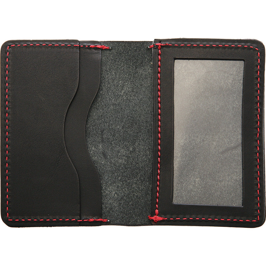 Wallet Black Red Stitched - FB3602BK