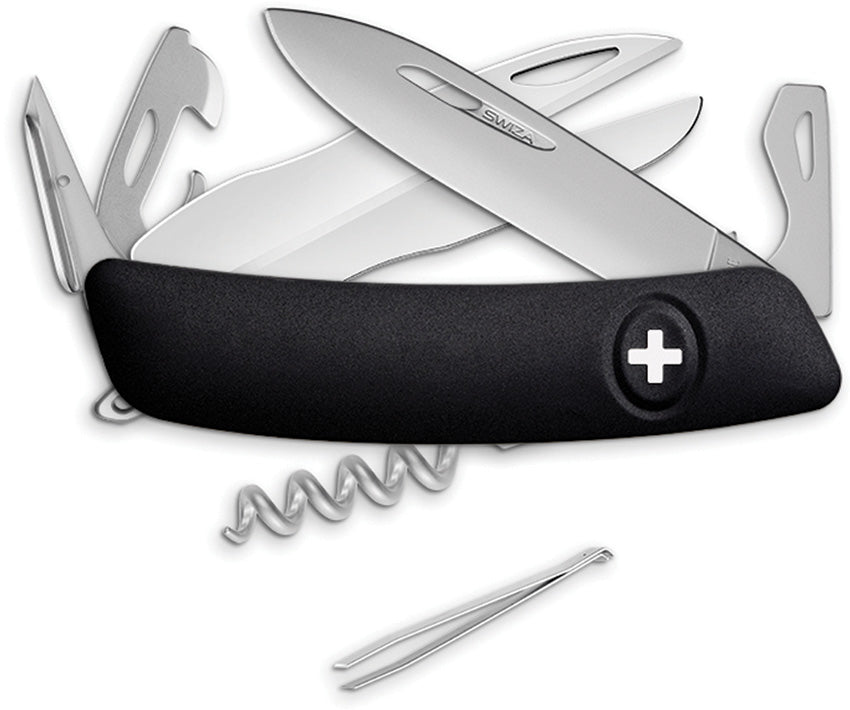 D07 Swiss Pocket Knife Black - SZA1161010